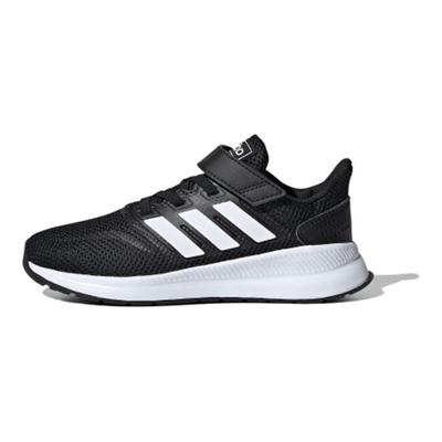 Neo Runfalcon Comfortable Versatile Non-Slip Durable Low-Top Running Shoes Kids Sneakers Black White EG1583
