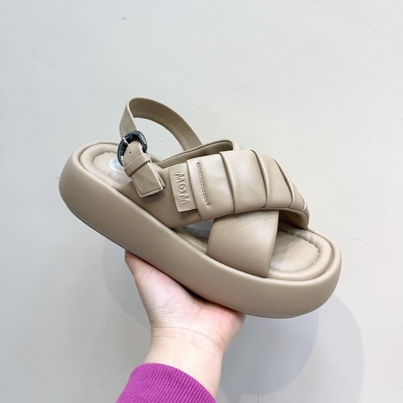 Summer new platform cross-toed Roman sandals