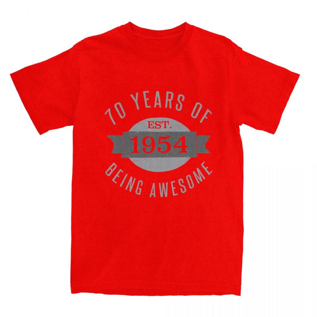 70 Aged 70th Birthday Est Born In 1954 for Men Women T Shirt Present for 70 Stuff Funny Tees T-Shirt Cotton Summer Clothes