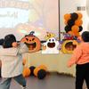 Halloween Party Game Props Pumpkin Toss Ball KT Boards Kindergarten Classroom Decor
