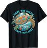 Save The Ocean Save The Planet Cute Sea Turtle Tshirt
