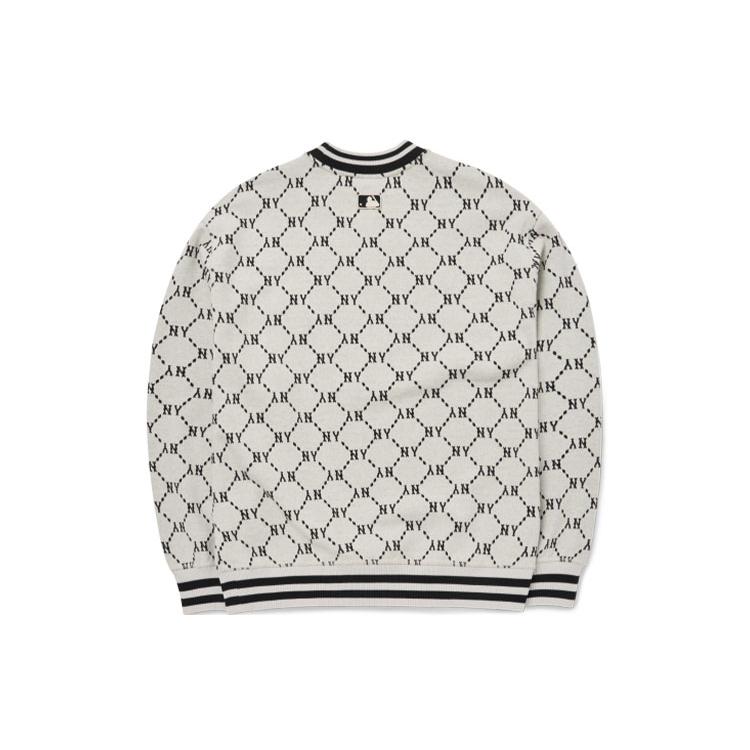 New MLB Mlb Old Flower Sweatshirt Unisex White 3AMTM0724-50CRS