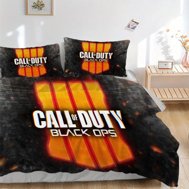 Call Duty Black Ops 4 Print 3Pcs Bedding Setduvet Cover With 2 Bedropillowcase Home Birthday Gift