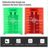 2pcs Red/Green Line Beam Distance Plate Double Scale Magnetic Target Plate  For Laser Level