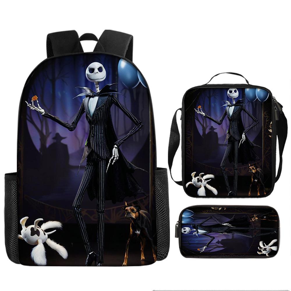 The Nightmare Before Christmas School Bags Men'S And Women'S Backpacks
