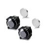 ZAKOL Crystal CZ Strong Magnetic Ear Stud Clip Earrings for Men Women Punk Round Zircon Magnet Earrings Non Piercing Jewelry