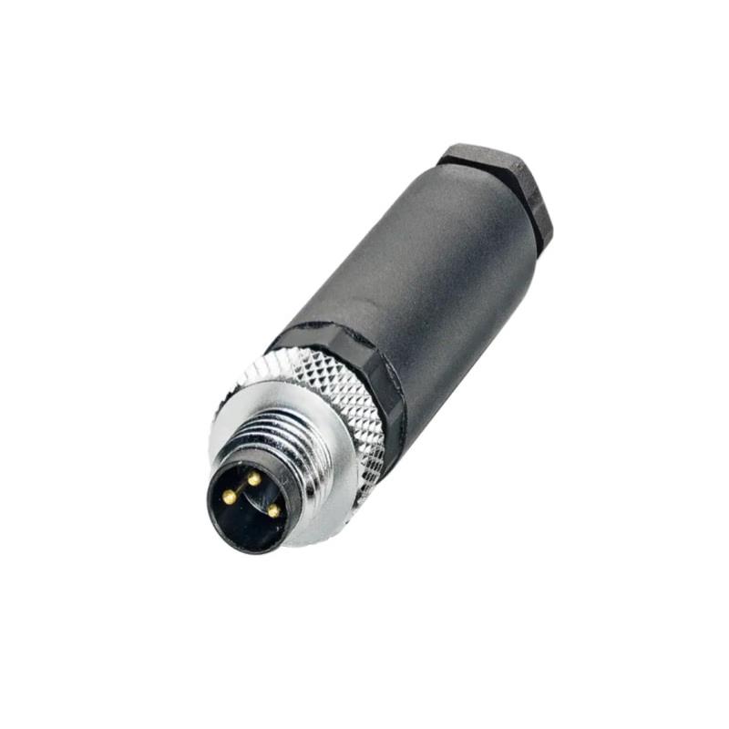 Shidian Technology M8 Straight A-Code 3-Pin Male Connector CN plug (adapter included)