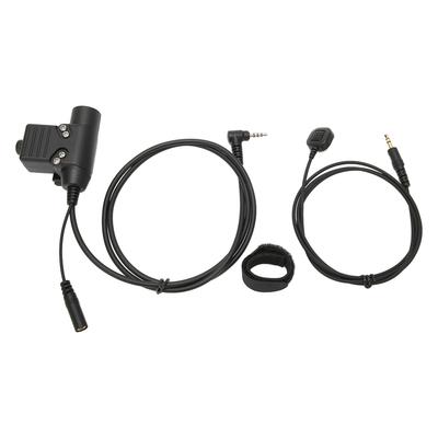 Micrófono de dedo U94+PTT de alta resistencia y fácil instalación Adaptador U94 PTT para Yaese VX3R Negro