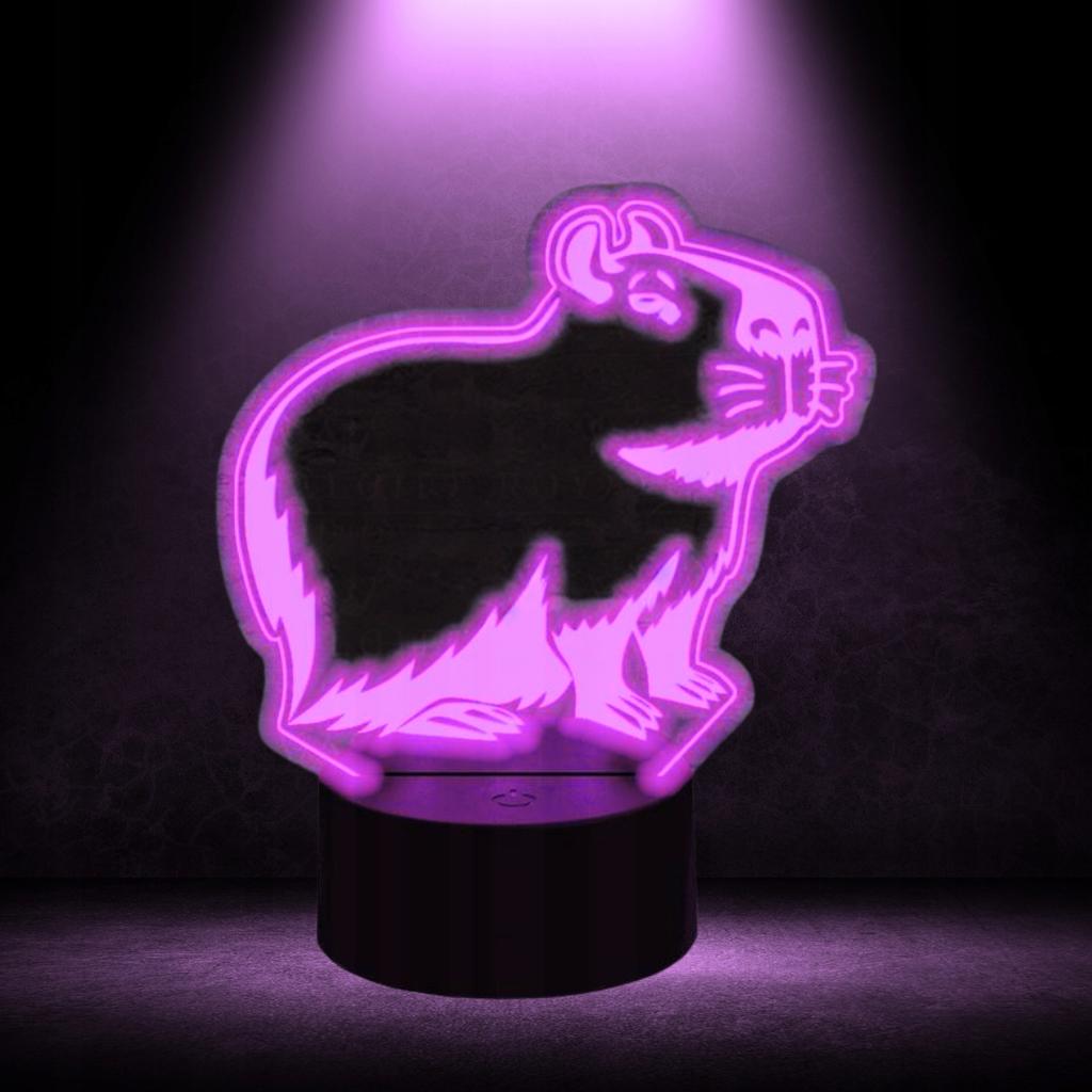 Children's Night Lamp Capybara Capybara 16 Led 3D + Remote Control