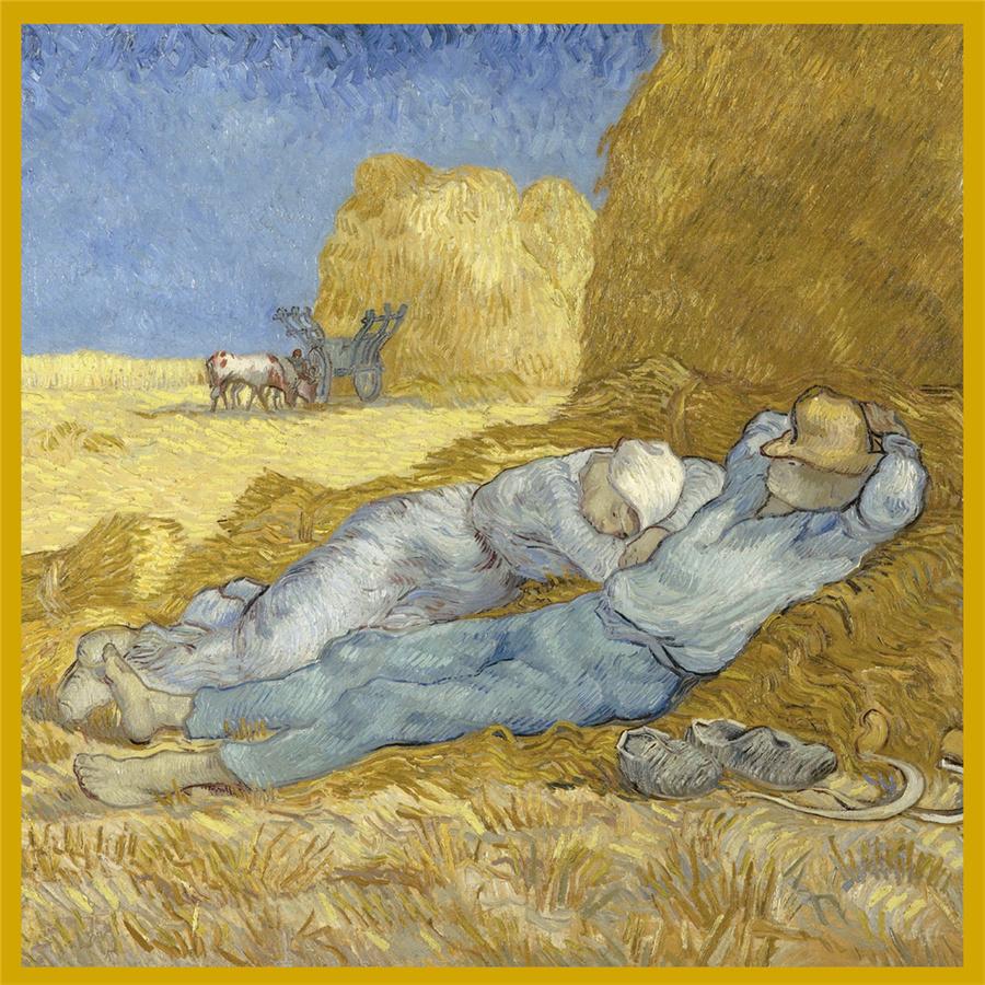 Silk Scarf Women Paintings Series Square Scarves Head Echarpes Silk Foulards Femme Wraps Beach Shawls Bandana Lady Hijabs 90CM