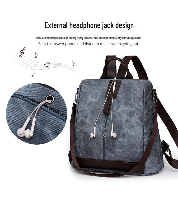 Women's Retro Soft Leather Backpack - Large Capacity, Multi-purpose & Stylish for Travel