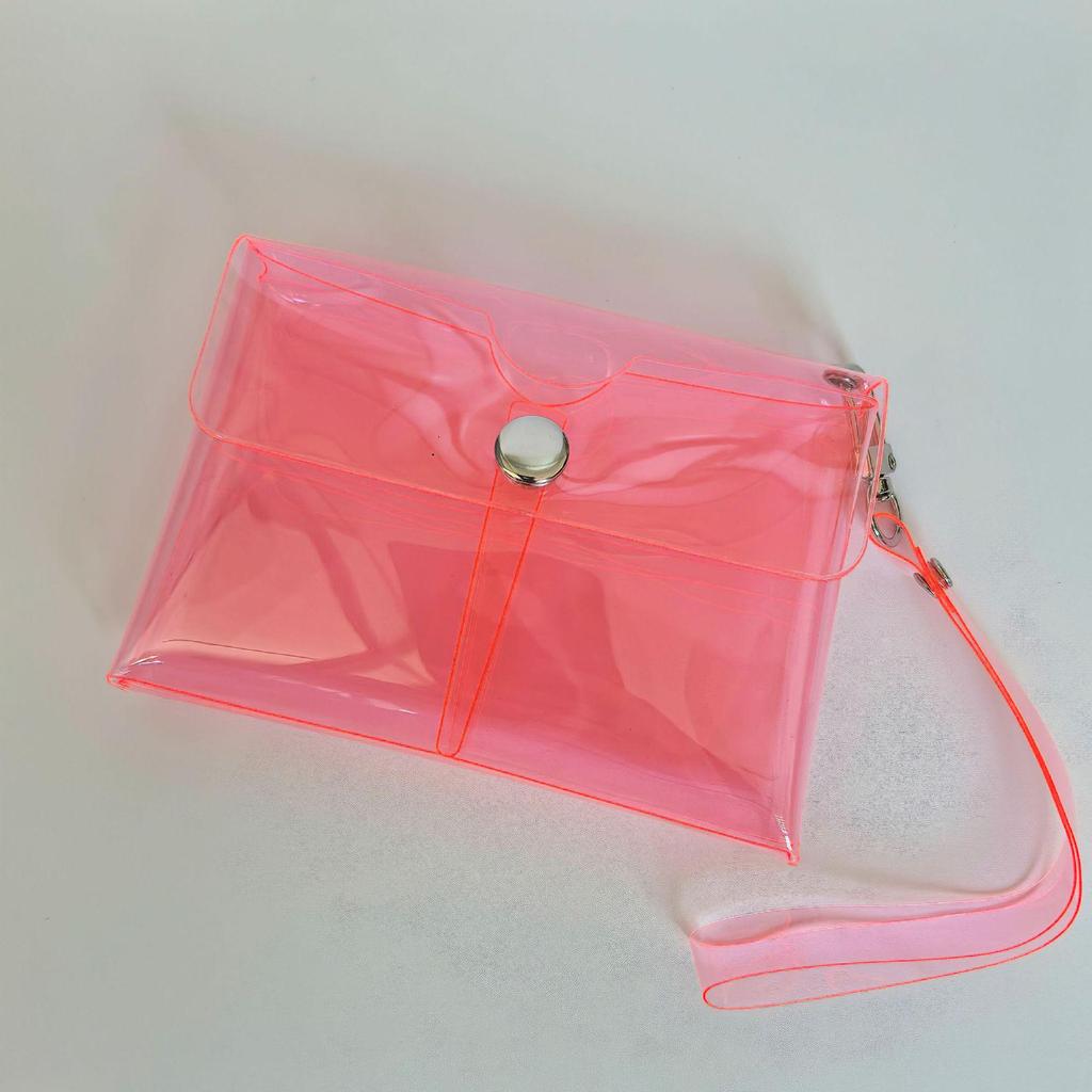 Spot Fresh Lipstick & Nail Polish Storage: Double-Layer PVC Transparent Pouch & Coin Purse