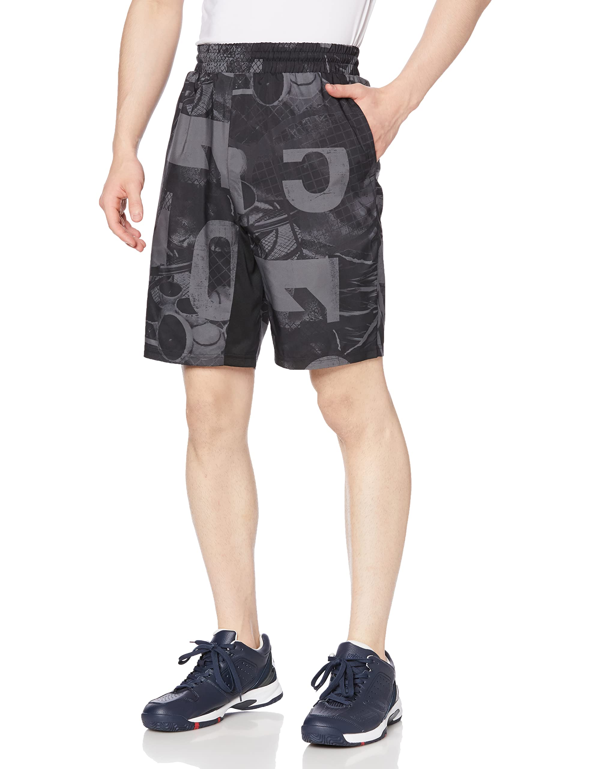 

Adidas NEG86 Club Теннисные Графические Серые Размер Мужские Шорты, Пять/Черный/Карбон (HS3243), J/M9