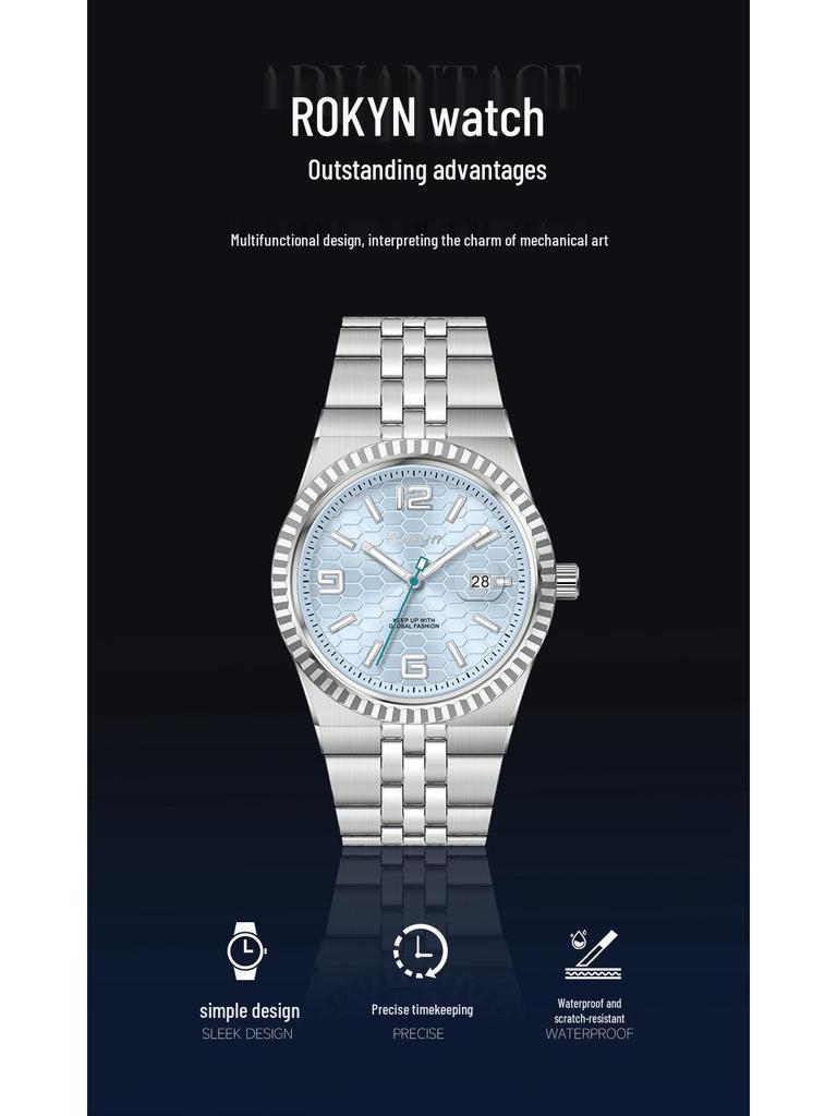 Luxury Men's Waterproof Quartz Watch with Calendar - Land Rover Style