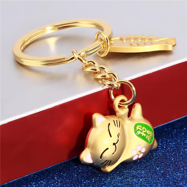 

Мода мультфильм Lucky Cats брелки дети женщины кошка брелок сумка подвески подарок