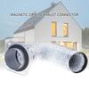 Dryer Vent Connector Sealed Dryer Exhaust Connector Magnetic Dryer Vent Coupling Easy to Clean Quick Connector