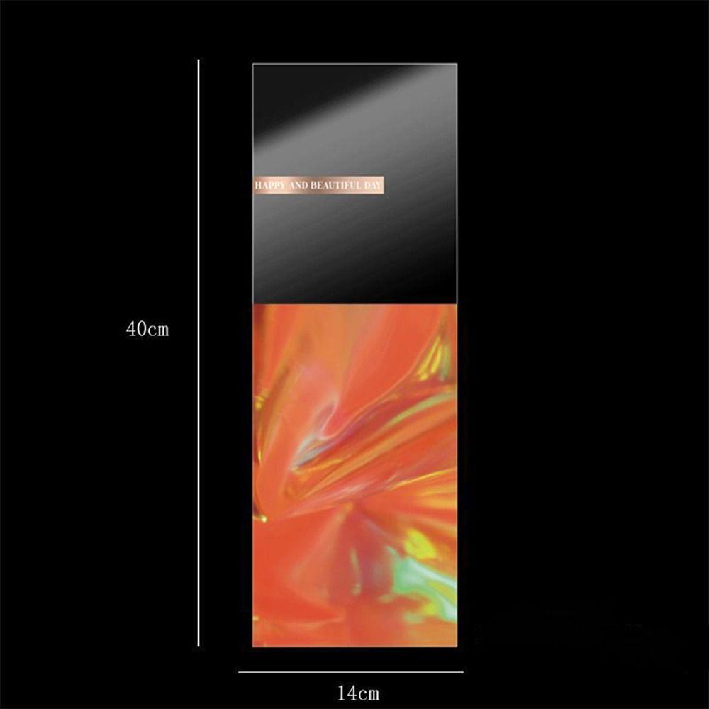 10pcs Romantic Bouquet Packaging Bags Colorful Flower Arrangement Bags  Teacher's Day