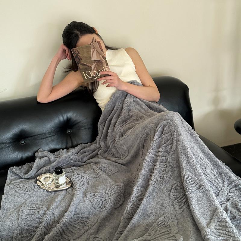 

New Butterfly Velvet Blanket - Thick Winter Flannel Bed Sheet 70x100 cm
