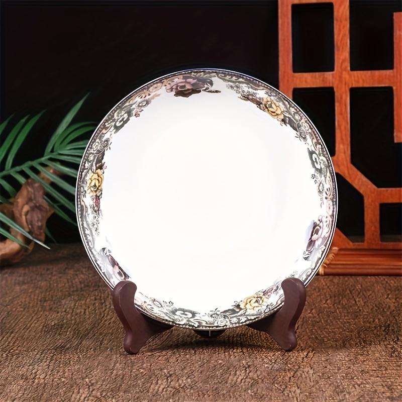 Plate Holder Foldable Display Rack Gypsum Painting Plate Holder Base Decorative Rack Porcelain Plate Tea Cake Holder Display Rack Plate Display Rack