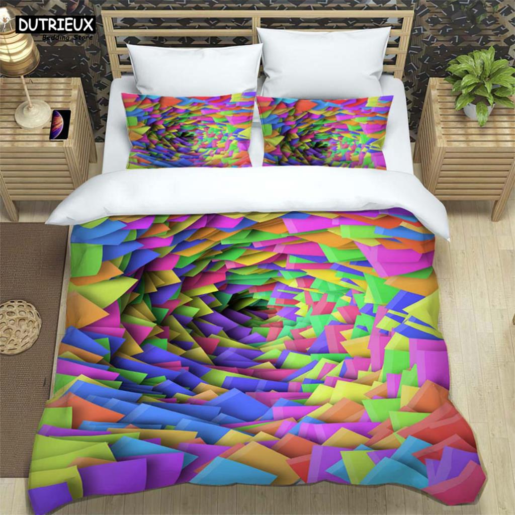 3D Modern Abstract Geometric Minimalist Printed Bedding Queen Bedding Set King Size Bedding Set Soft And Comfortable
