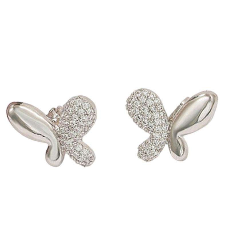 

Универсальные зажимы-клипсы для наушников, декоративные с узором-бабочкой, противоскользящие, для наушников Freeclip, набор без инструментов серебряный