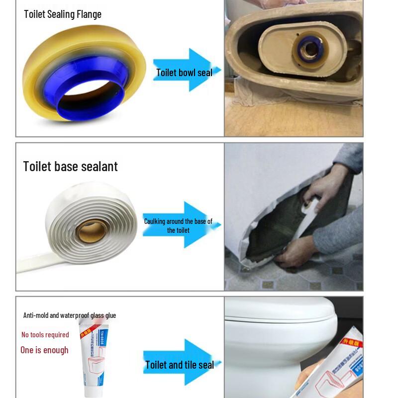 Toilet Flange Seal Ring & Check Valve Kit