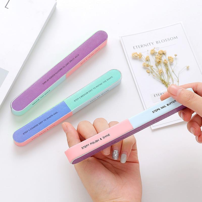 Seven-Sided Multifunctional Nail Buffer and Polishing Tool