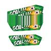 12Pcs Paper Snack Box for French Fries Fried Chicken Popcorn Snacks, Football Theme Foldable Food Containers, Oil-Proof Waterproof Foldable Snack
