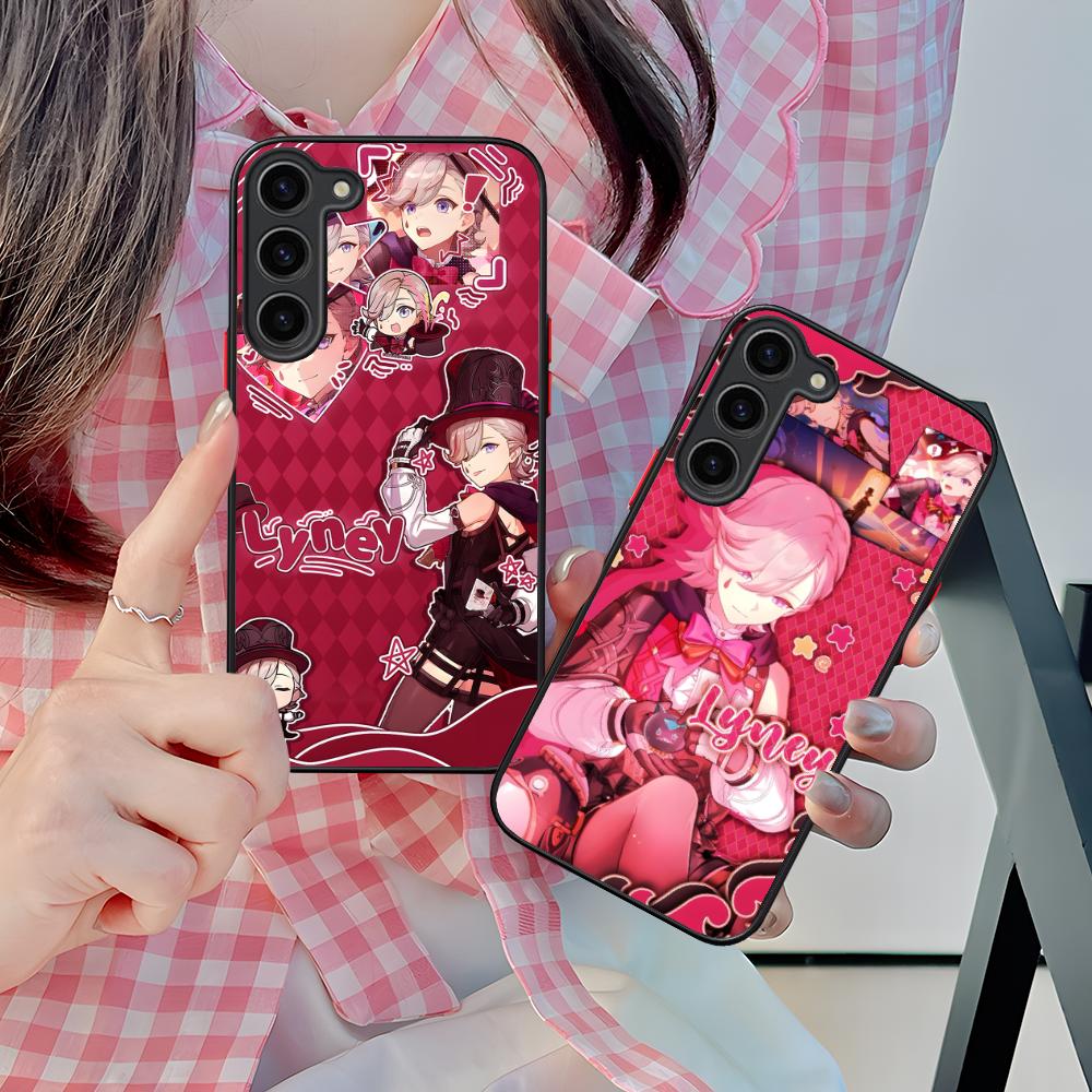 Game GI Lyney Silicone Mobile Phone Case for Samsung Galaxy S26 S25 S24 S23 S22 S21 Plus FE Ultra Colorful Cover