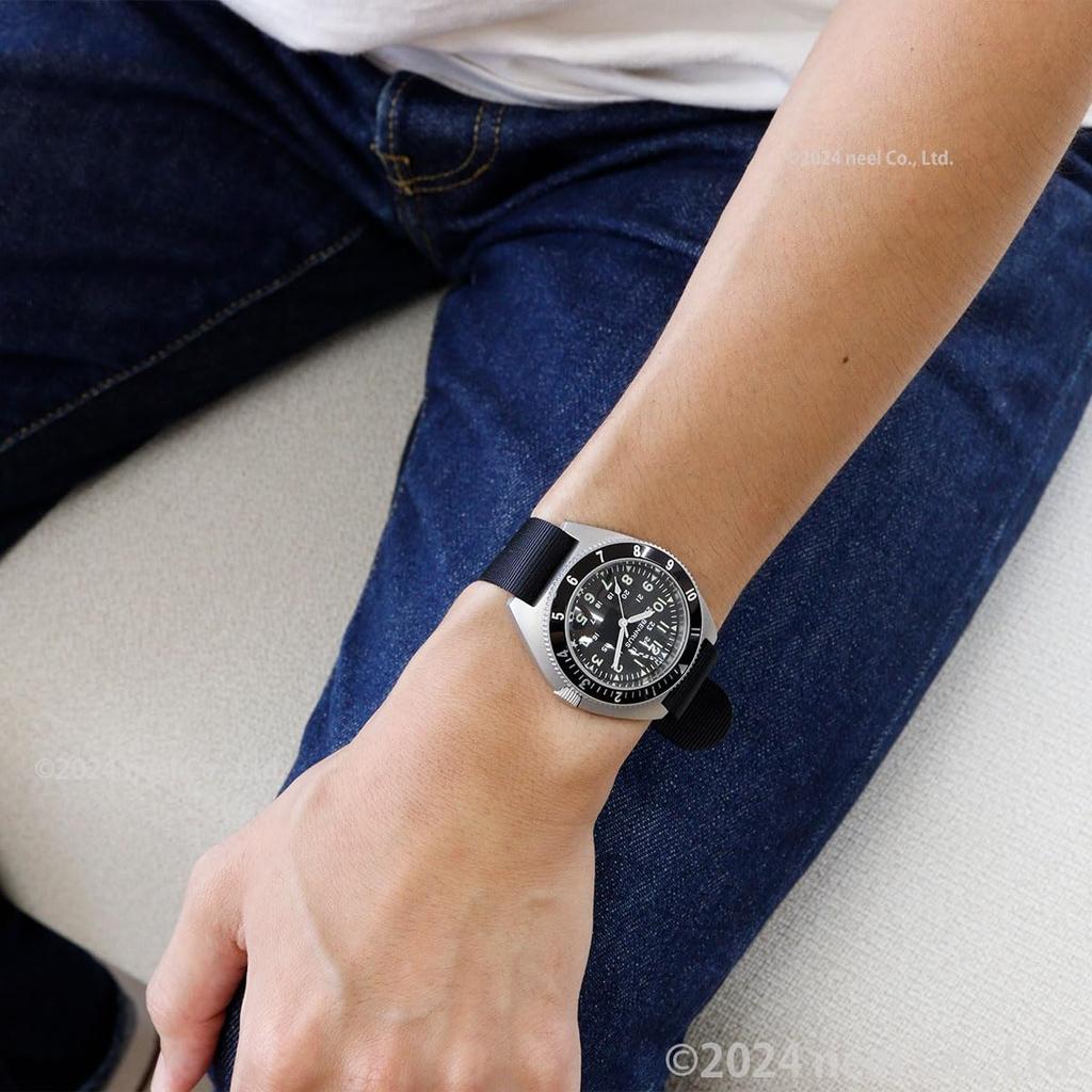 Military Watch Black [Benrus] TYPE-2-SILVER Men's