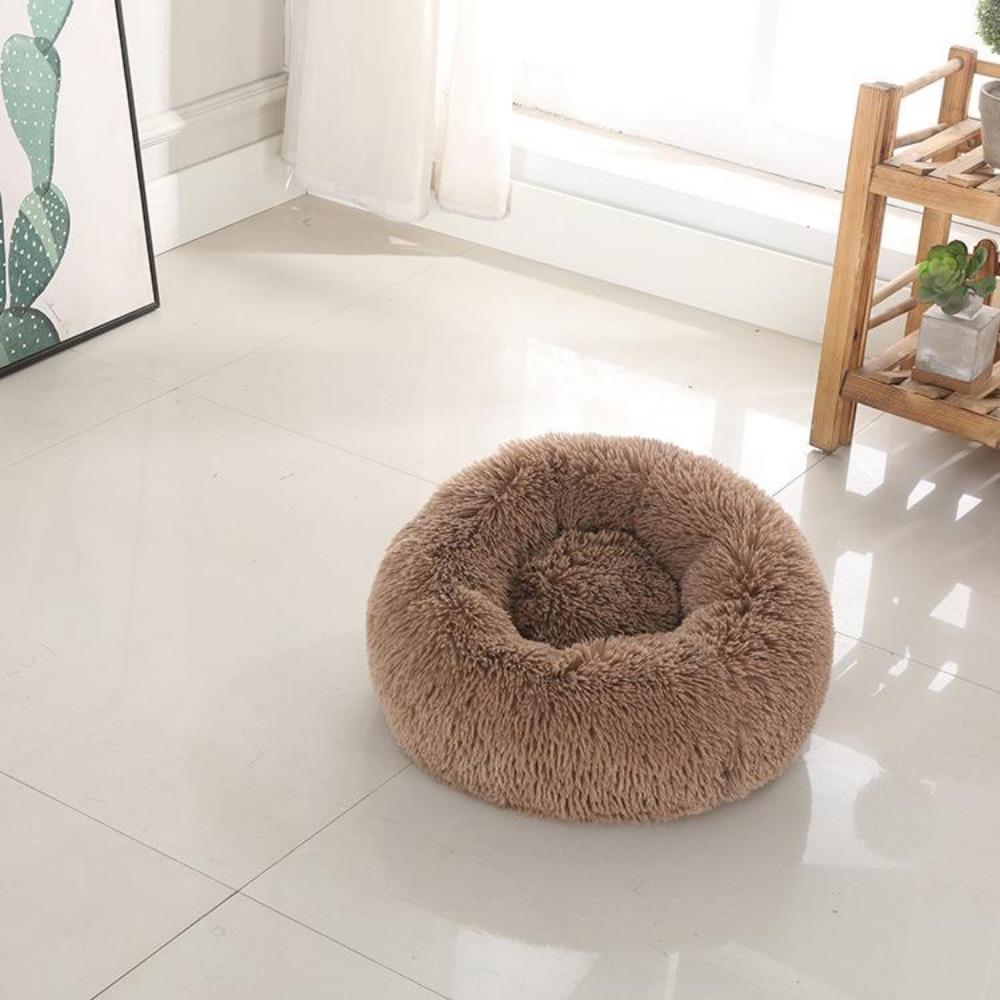 Creative Plush Warm and Breathable Circular Dog Bed Cat Bed Pet Bed Winter Thick and Comfortable Dog Bed Dog Mat Pet Supplies