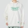 Puma FW22 Kangaroo Pocket Hooded Pullover Sweatshirt With Logo Print Men Tops White 539909-93