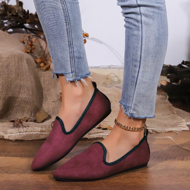 Autumn new casual flat comfortable Doudou shoes pointed shallow mouth one pedal single shoes