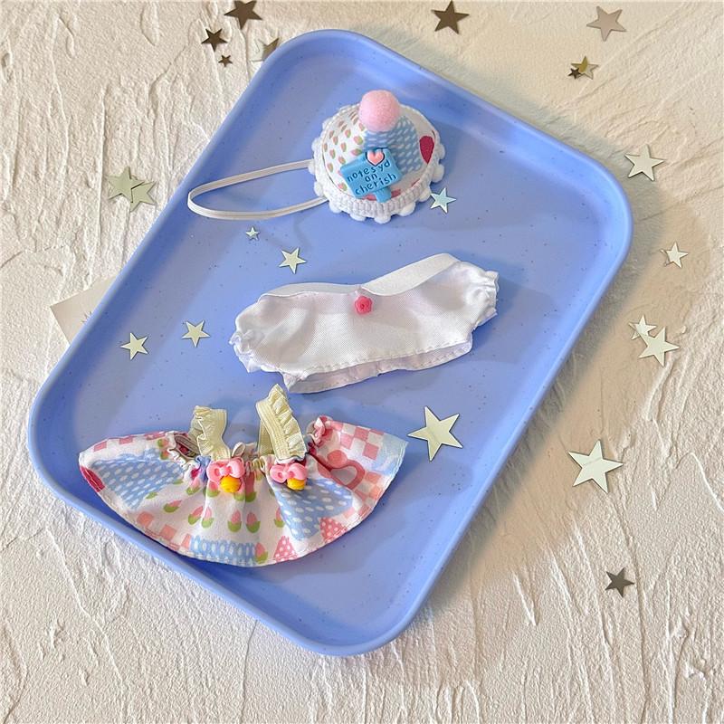 Pro 17cm panenku Labubu V2 V1 Šaty Oblečení Obleček Doplňky Oblečení pro idolovou panenku pro Dětský dárek Labubu Přívěsek Oblečení