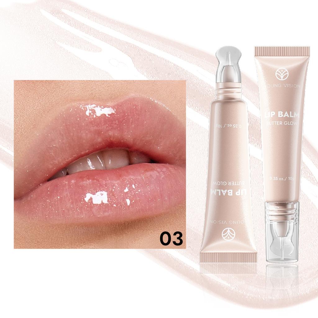 6-color Crystal Head Tube Lip Gloss Nourishes Pearlescent Band Sparkling Lip Gloss Moisturizes Exfoliating Make Up Beauty Lips Care