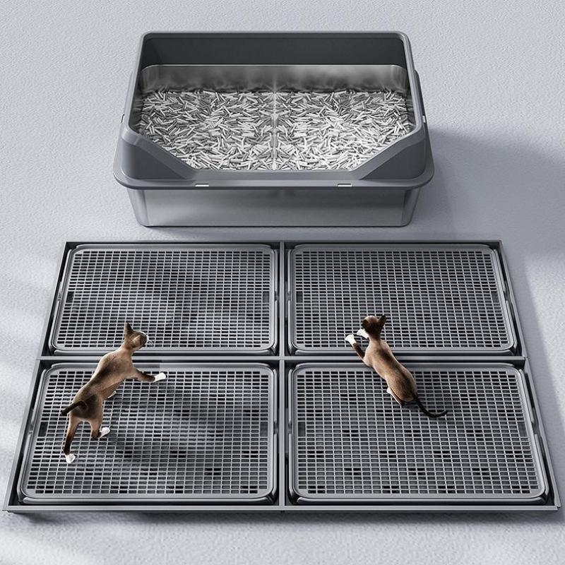Spliceable Double Layer Pet Cat Litter Mat Waterproof Mats Pet Litter Box Mat Clean Pad Products Pet Clean Supplies Accessories