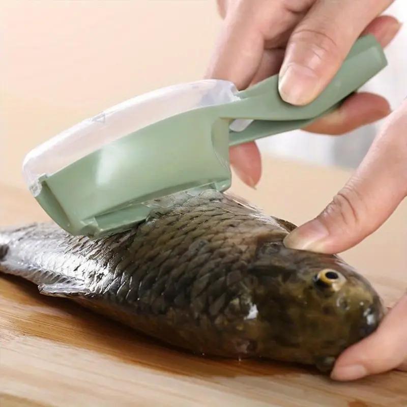 Fish Scale Planing And Scraping Tool With Lid For Household Kitchen Manual Removal Of Fish Scales And Seafood Tools