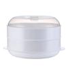High-Temperature Multi-Compartment Microwave Steamer with Lid - Large Capacity Rice Steam Basket