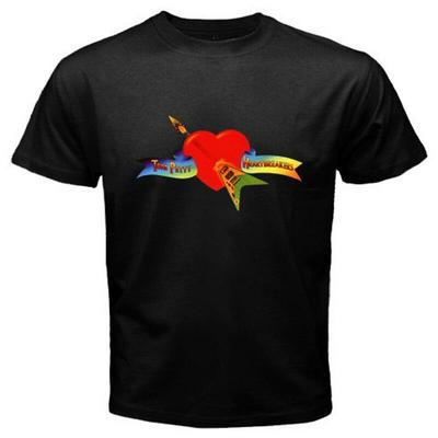 Tom Petty The Heartbreakers Logo Rock Music Black T-Shirt