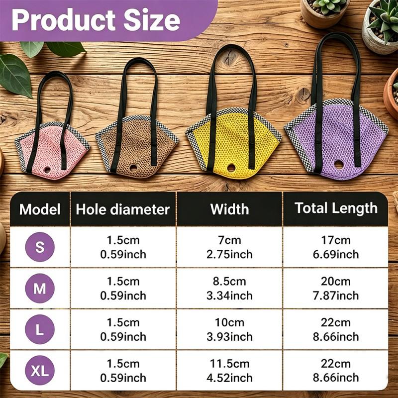 Portable Bird Carrier Bag Parakeets Conures Cockatiels Outdoor Travel Handheld Cage Net Mesh Pet
