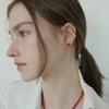 modernlike Silver 925 Coral Red Pearl Necklace 4mm