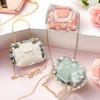 2026 New Transparent Printed Small Handbag Fashi Clear Mini Tote Bag for Women