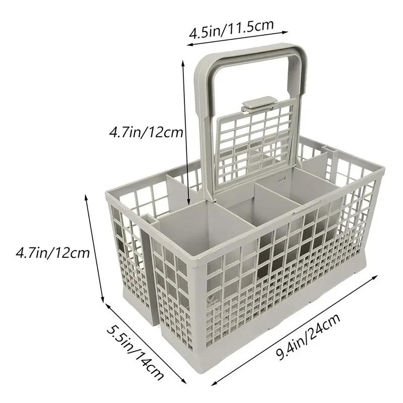 Universal-Besteckkorb für Geschirrspüler, faltbar, für die Küche, Geschirr, zum Trocknen, Organisation für Geschirrspüler, Ersatzzubehör, 1/2 Stück