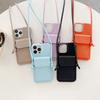 Japan and South Korea Card Bag Oblique Span, Suitable for iPhone14 Mobile Phone Case, Apple 13 Pro max/13/X/7 Leather Mobile Phone Case.