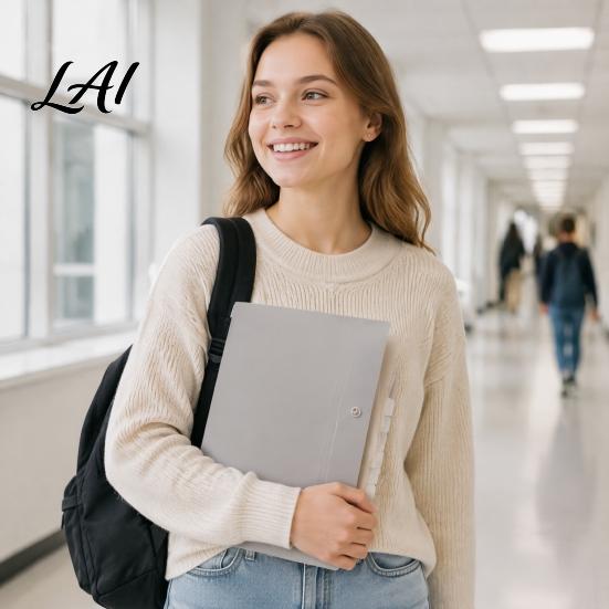 Exam Paper Storage Folder Expanding File Folder Waterproof PP A4 Letter Size Document Study Supplies for School Organizer Portable Receipt Organizer