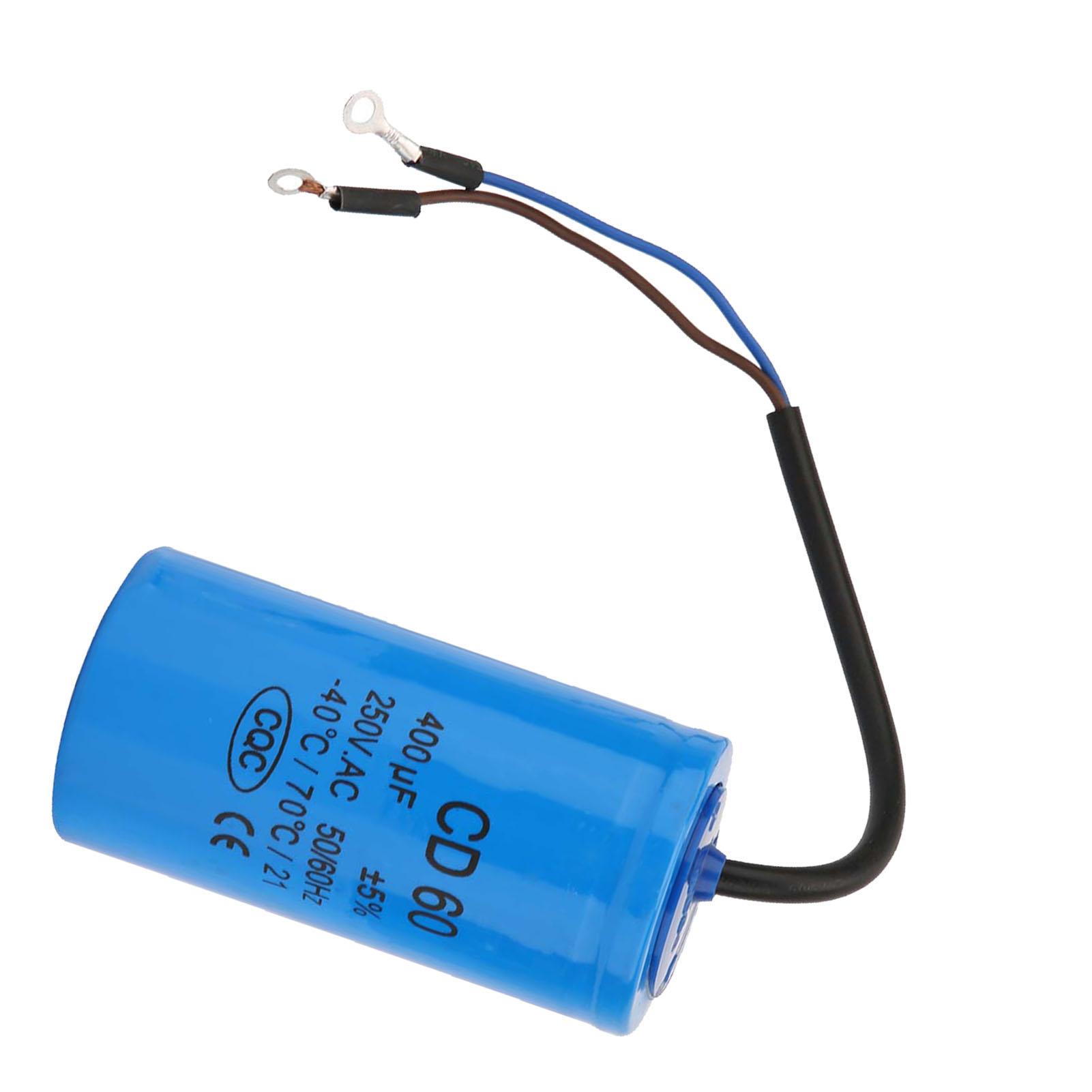 

Пусковий конденсатор CD60 з дротом 250 В AC 400 мкФ 50 60 Гц для двигуна повітряного компресора