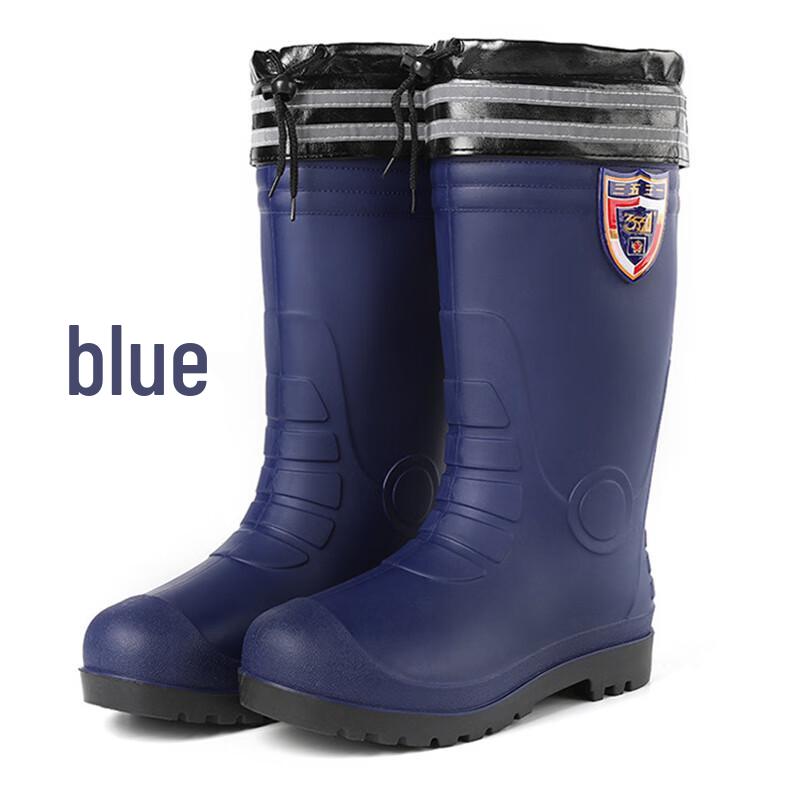 Winter High-Top Reflective PVC Safety Rain Boots 44