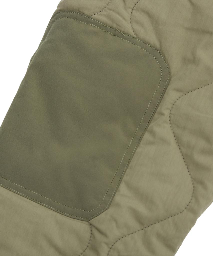 Cream Soda Lab Warm-Up Quilted Two-Way Jacket Khaki