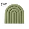 High Temperature Resistant for Hot Silicone Mat Pot Potholder Rainbow Heat Trivet Dishes Teapots Non-Slip Table Placemat Kitchen Home
