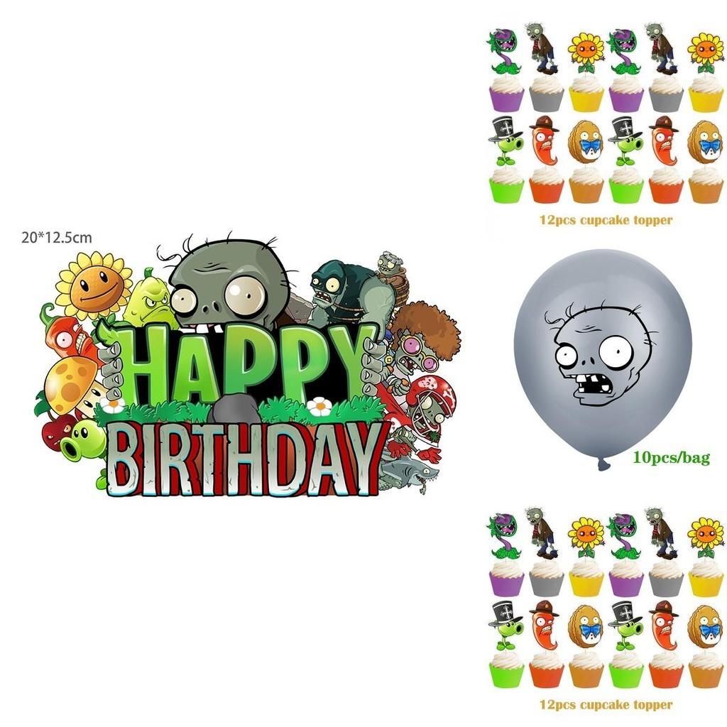 Vibrant Plants Vs. Zombies Theme Birthday Party Supplies For Kids Unforgettable Decorations